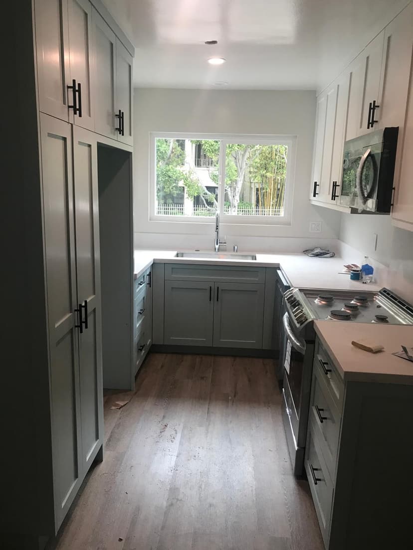 Modern galley kitchen